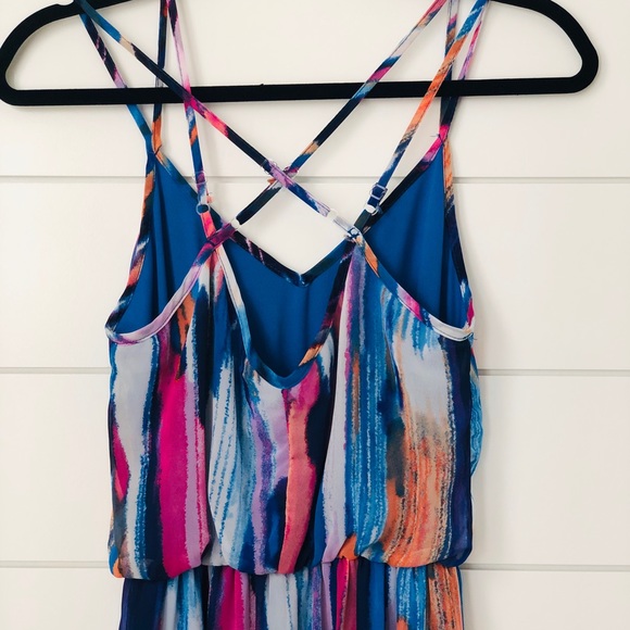 Strappy/ Sheer Maxi Dress - Picture 3 of 3